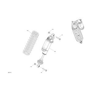 Rear Shock by Can-Am 706003181 OEM Hardware 706003181 Off Road Express Drop Ship