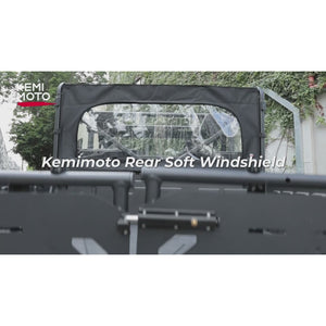 Rear Soft Windshield for CFMOTO Uforce 1000/1000XL by Kemimoto B0110-13501BK Rear Windshield B0110-13501BK Kemimoto