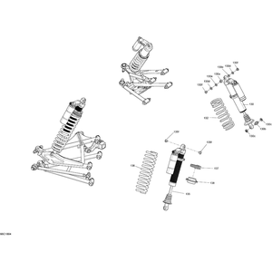 Rear Spring Bright White by Can-Am 706002546 OEM Hardware 706002546 Off Road Express