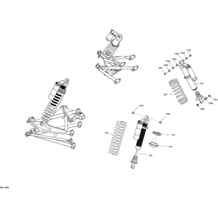 Rear Spring Bright White by Can-Am