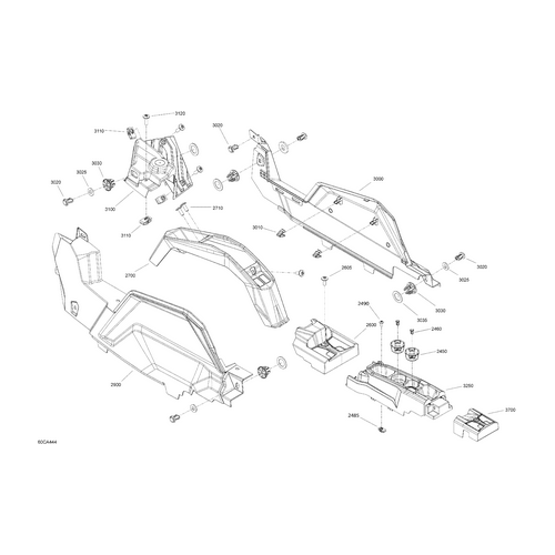 Rear Top Console by Can-Am