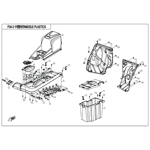 Rear Trunk by CF Moto 7030-040651 OEM Hardware 7030-040651 Northstar Polaris