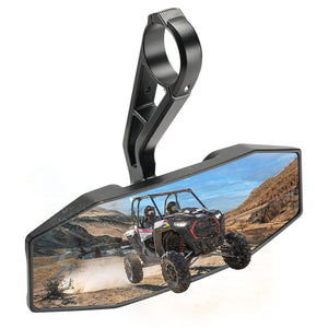 Rear View Center Mirror for 1.75” Roll Bar for Polaris RZR by Kemimoto B0106-03901BK Rear View Mirror B0106-03901BK Kemimoto