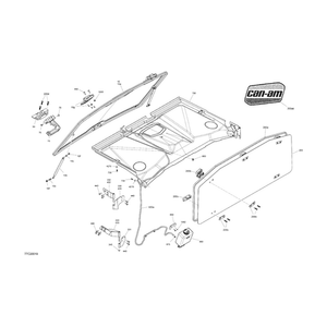 Rear Window Assy by Can-Am 715007079 OEM Hardware 715007079 Off Road Express Drop Ship