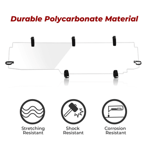 Rear Windshield for Can Am Maverick X3/ X3 Max by Kemimoto B0110-03501CL Rear Windshield B0110-03501CL Kemimoto