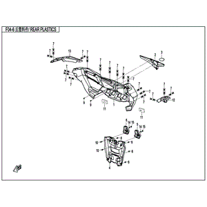 Rear Wing Panel Lh by CF Moto 7000-044211 OEM Hardware 7000-044211 Northstar Polaris