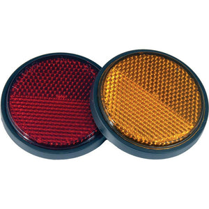 Reflector Adhesive Mount Amber by Chris Products RR2A Reflector 60-1334A Western Powersports