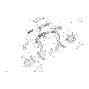 Removable Hood Assy by Can-Am 715007125 OEM Hardware 715007125 Off Road Express Peach St