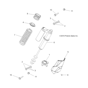 Retainer-Spring,Tr Arm,Rear by Polaris 5137646 OEM Hardware P5137646 Off Road Express