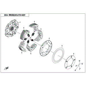 Return Spring Clutch by CF Moto 0180-054001-0003 OEM Hardware 0180-054001-0003 Northstar Polaris