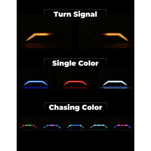 RGB Turn Signal Light, Fang Light for Polaris RZR PRO XP/4 by Kemimoto B0801-00305CL Turn Signal B0801-00305CL Kemimoto