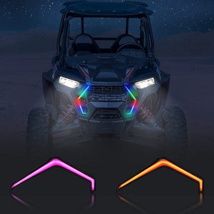 RGB Turn Signal Lights Fit Polaris RZR XP 1000 Turbo (2019-2023) by Kemimoto B0801-02102CL Turn Signal B0801-02102CL Kemimoto