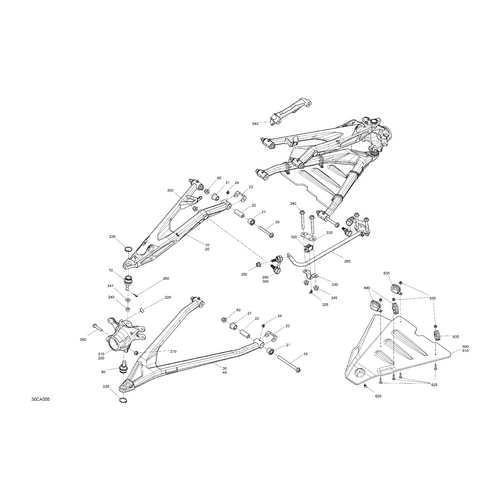 RH A-Arm Protector by Can-Am