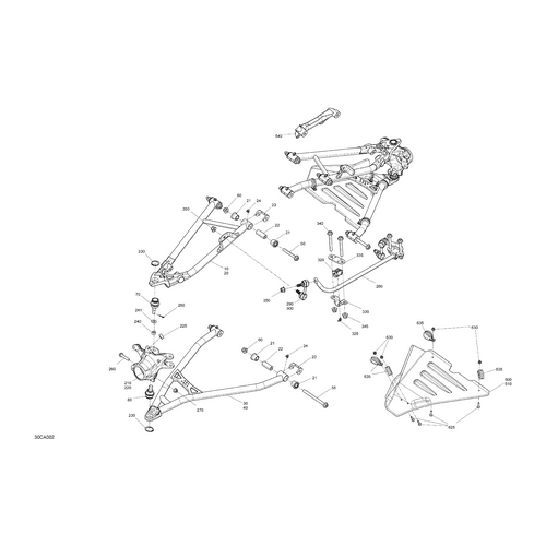 RH A-Arm Protector by Can-Am