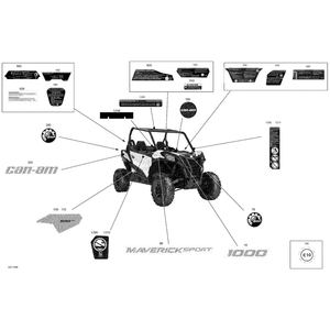 RH Decal "Rotax Power" by Can-Am 704906617 OEM Hardware 704906617 Off Road Express