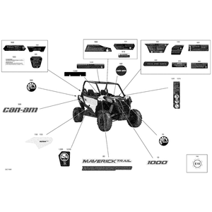 RH Decal "Rotax Power" by Can-Am 704906621 OEM Hardware 704906621 Off Road Express