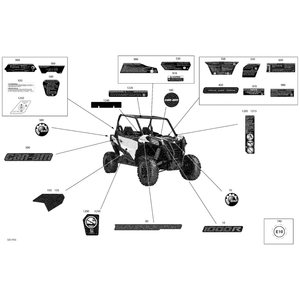 RH Decal "Rotax Power" by Can-Am 704906625 OEM Hardware 704906625 Off Road Express