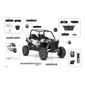 RH Decal "Rotax Power" by Can-Am 704907303 OEM Hardware 704907303 Off Road Express