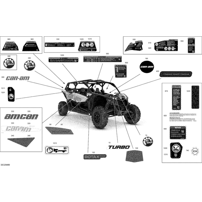 RH Door Decal " Can-Am " by Can-Am