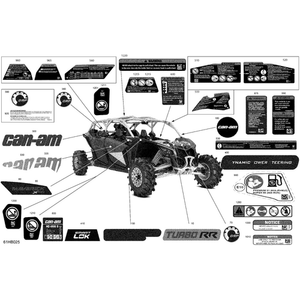 RH Door Decal "Can-Am" by Can-Am 704908891 OEM Hardware 704908891 Off Road Express Peach St