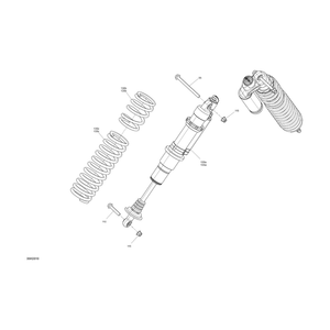 RH Front Adjustable Shock Absorber by Can-Am 706204830 OEM Hardware 706204830 Off Road Express Drop Ship