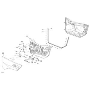 RH Front Door Assy by Can-Am 715007884 OEM Hardware 715007884 Off Road Express Peach St