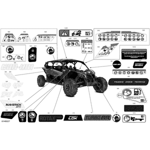 RH Front Door Decal Can-Am by Can-Am 704908875 OEM Hardware 704908875 Off Road Express Peach St