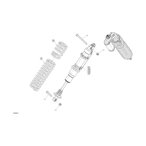 RH Front Shock Absorber by Can-Am 706204762 OEM Hardware 706204762 Off Road Express Drop Ship