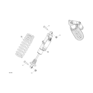 RH Front Shock by Can-Am 706203353 OEM Hardware 706203353 Off Road Express Drop Ship