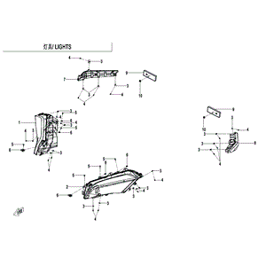 Rh Headlight by CF Moto 5BYV-160112-A100 OEM Hardware 5BYV-160112-A100 Northstar Polaris