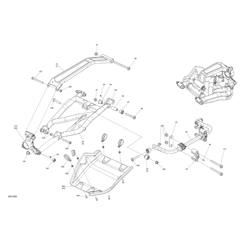 RH Int. Suspension Arm by Can-Am