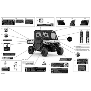 RH Logo "Defender Limited" by Can-Am 704907854 OEM Hardware 704907854 Off Road Express Peach St