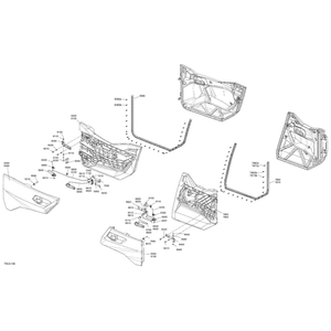 RH Rear Door Assy by Can-Am 715007886 OEM Hardware 715007886 Off Road Express Peach St