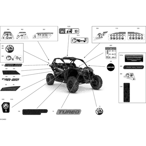 RH Side Decal "Maverick DS" by Can-Am