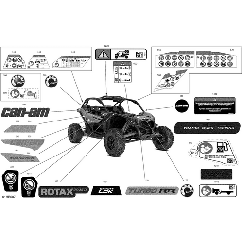 RH Side Decal "Maverick RS" by Can-Am