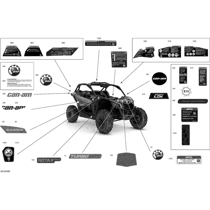 RH Side Decal "Maverick XDS " by Can-Am