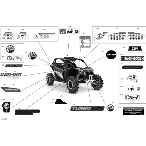 RH Side Decal "Maverick XMR" by Can-Am