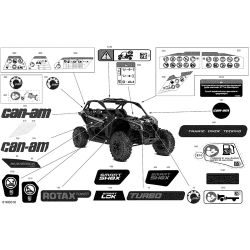 RH Side Decal "Maverick XRS" by Can-Am