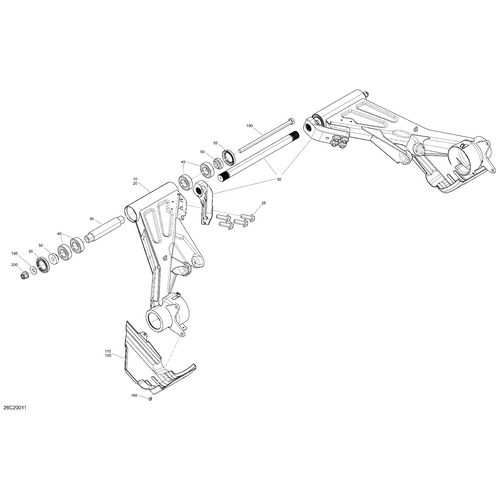 RH Swing Arm by Can-Am