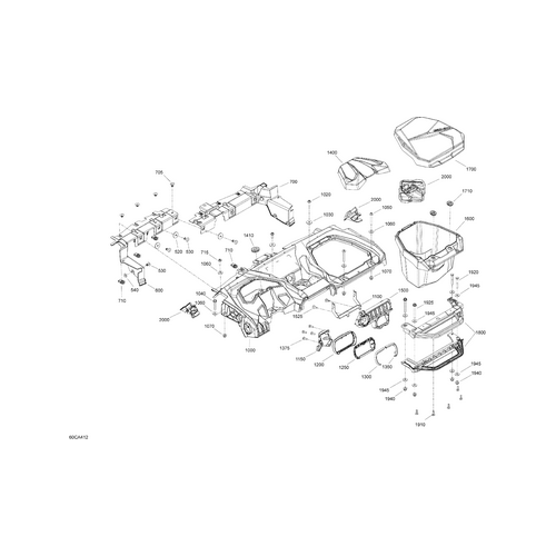 RH Upper Front Bulkhead by Can-Am