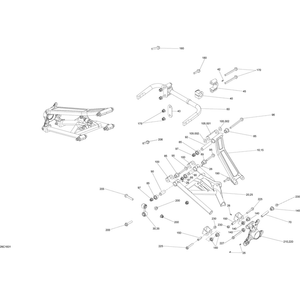 RH Upper Rear Suspension Arm by Can-Am 706002697 OEM Hardware 706002697 Off Road Express