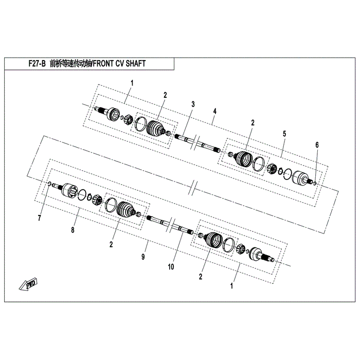 Rhbearing Kit Motion End by CF Moto