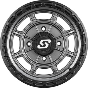 Rift Wheels Black 14 in. x 7 in. 5+2 +10 mm by Sedona 570-2030 Non Beadlock Wheel 570-2030 Western Powersports Drop Ship