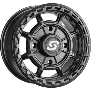 Rift Wheels Black 14 in. x 7 in. 5+2 +10 mm by Sedona 570-2030 Non Beadlock Wheel 570-2030 Western Powersports Drop Ship