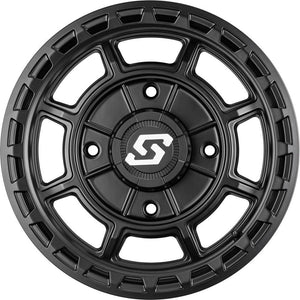 Rift Wheels Black 14 in. x 7 in. 5+2 +10 mm by Sedona 570-2030 Non Beadlock Wheel 570-2030 Western Powersports Drop Ship