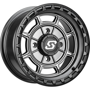 Rift Wheels Black 14 in. x 7 in. 5+2 +10 mm by Sedona 570-2030 Non Beadlock Wheel 570-2030 Western Powersports Drop Ship