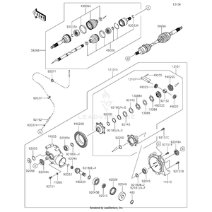 Ring-O,Oil Filler by Kawasaki 92055-1553 OEM Hardware 92055-1553 Off Road Express Peach St