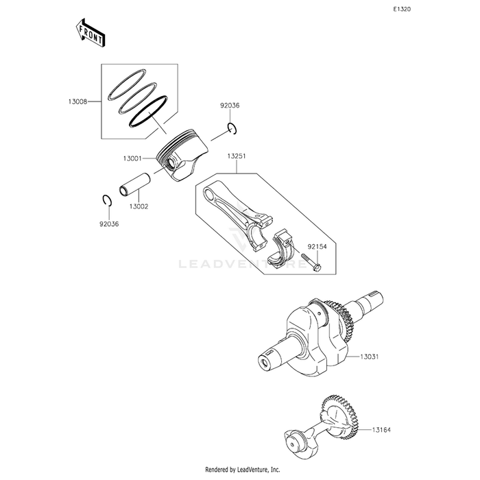 Ring-Snap,Piston Pin by Kawasaki