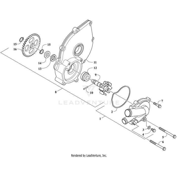 Ring,Water Pump By Arctic Cat