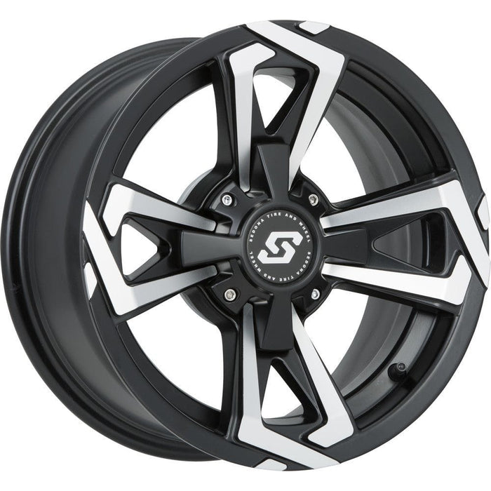Riot Wheel Black Machined 12 in. x 7 in. 2+5 -47 mm by Sedona